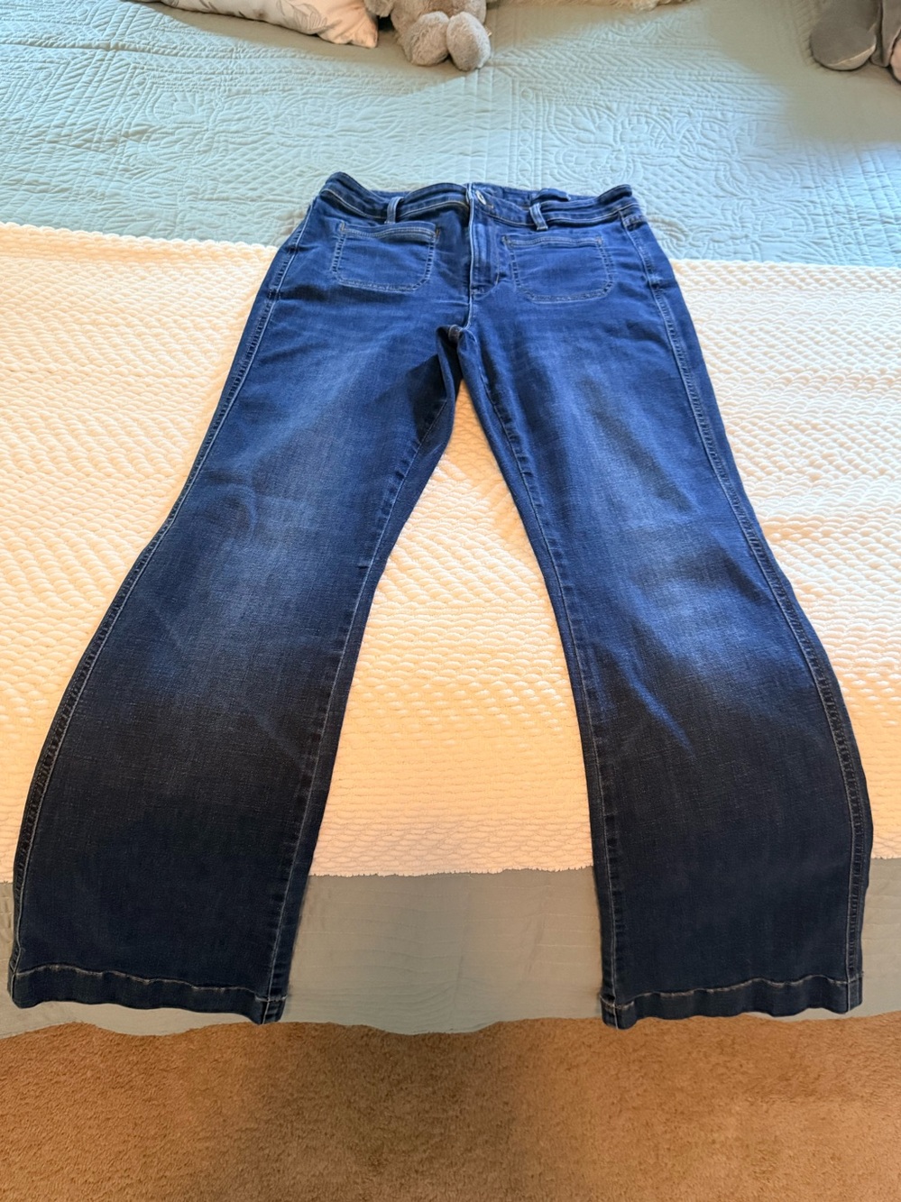 J Jill Denim Dark Blue Women's Flare Jeans (Tall)